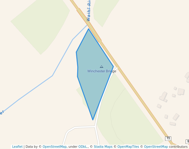 walking in Winchester Picnic Area map in Winchester