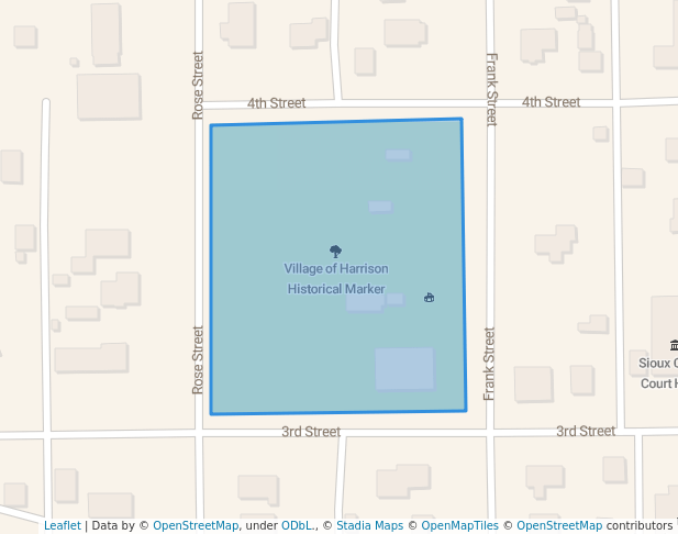 walking in Harrison City Park map in Harrison