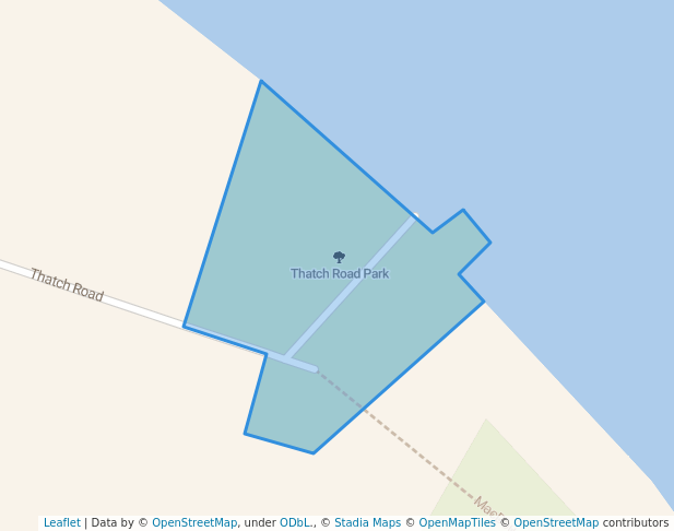 walking in Thatch Road Park map in Beaver Dam