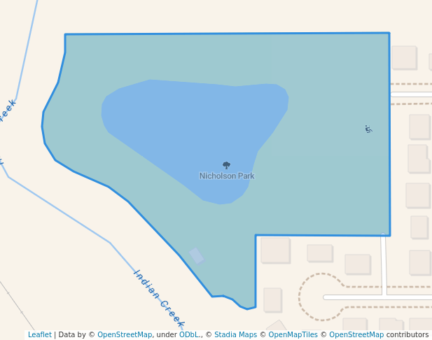 walking in Nicholson Park map in Kuna