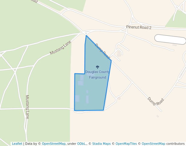 walking in Douglas County Fairground map in Gardnerville