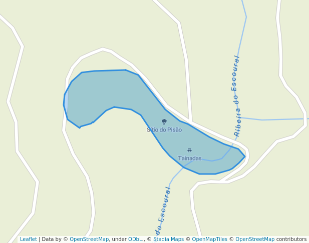 walking in Sítio do Pisão map in Luso