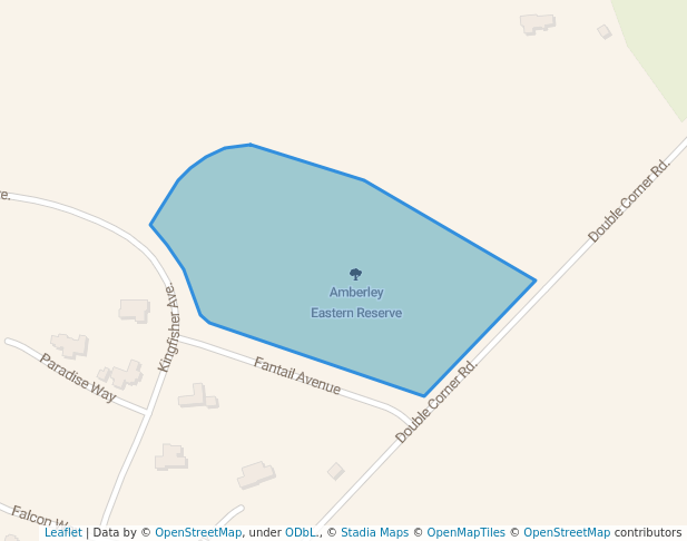 walking in Amberley Eastern Reserve map in Amberley
