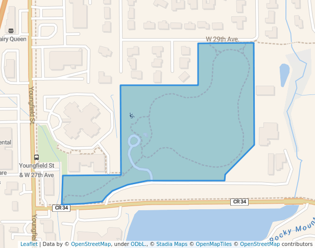 walking in Chester - Portsmouth Park map in Lakewood