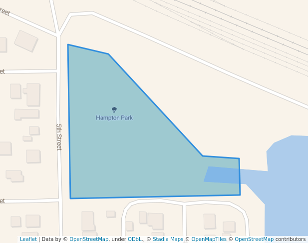 walking in Hampton Park map in Gering