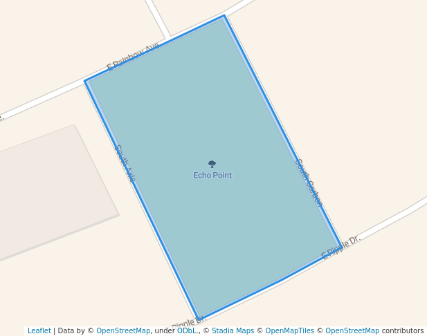 walking in Echo Point map in Mesa