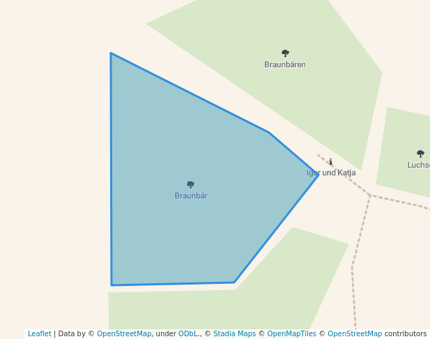 Braunbär in Baruth/Mark | Map and Routes