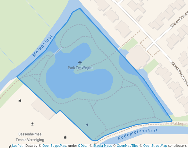 walking in Park Ter Wegen map in Sassenheim