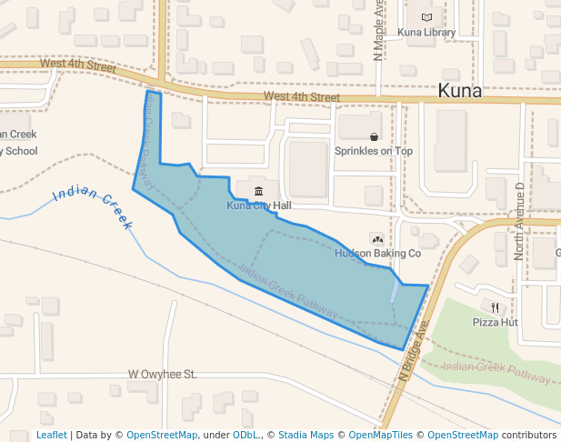 walking in Greenbelt Park map in Kuna