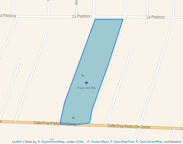 walking in Paso del Rey map in Texcoco