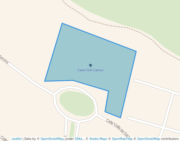 walking in Casa Club Cactus map in Zibatá