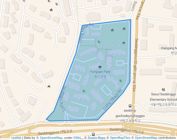 용산공원 부분개방 부지 (장교숙소5단지)