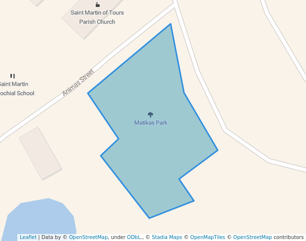 walking in Matikas Park map in Tanay