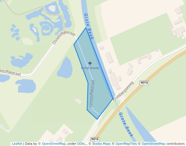 walking in Witte Weide map in Doetinchem