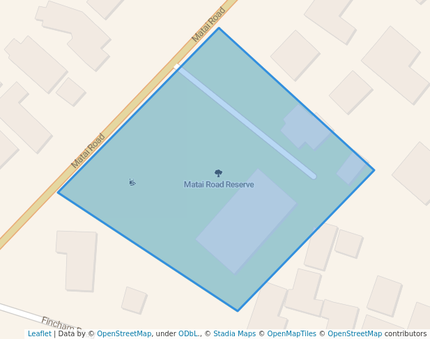 walking in Matai Road Reserve map in Paraparaumu