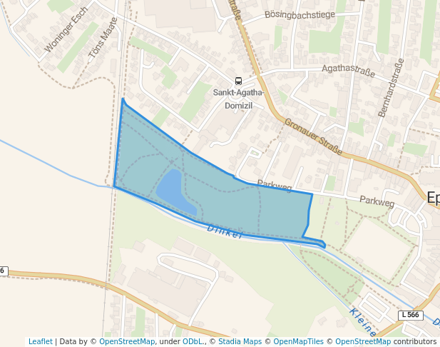 walking in Gemeindepark Epe map in Gronau (Westfalen)