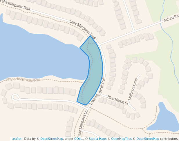 walking in Jim Waite Park map in St. Thomas
