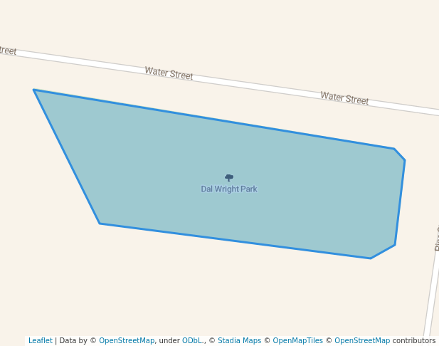 walking in Dal Wright Park map in Hay