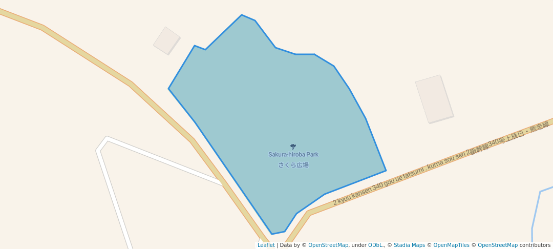 walking in Sakura-hiroba Park map in Kanazawa