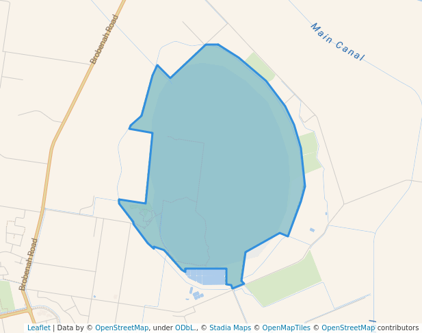 walking in Fivebough Wetlands map in Murrami