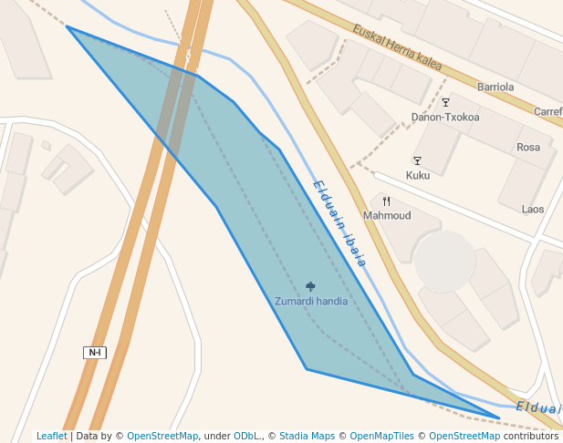 Zumardi handia in Ibarra | Map and Routes