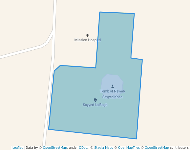 walking in Sayyed ka Bagh map in Peshawar