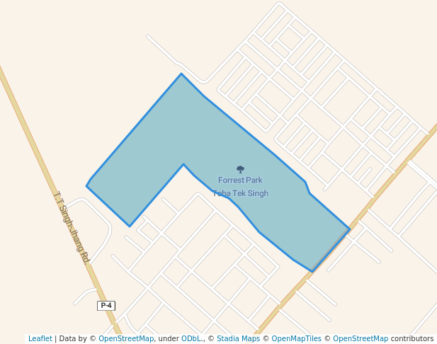 walking in Forrest Park Toba Tek Singh map in Toba Tek Singh