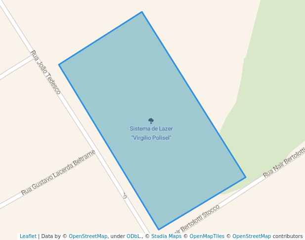 walking in Sistema de Lazer "Virgilio Polisel" map in Piracicaba