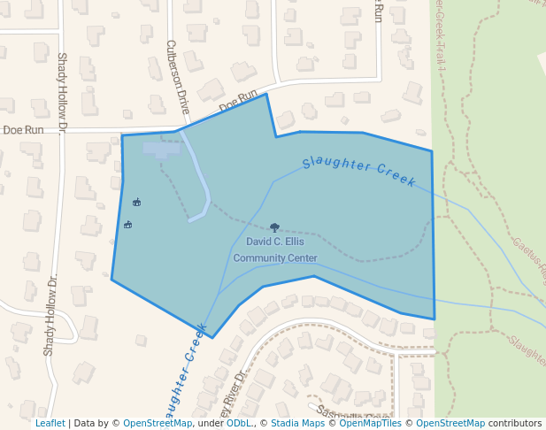 David C. Ellis Community Center in Austin | Map and Routes