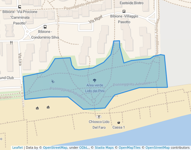 Area verde Lido dei Pini