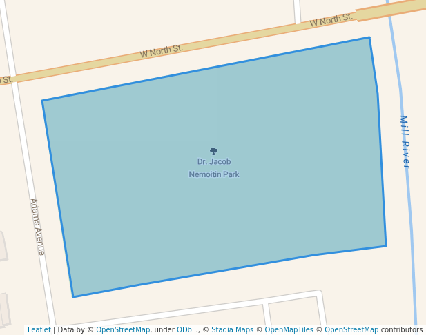 walking in Dr. Jacob Nemoitin Park map in Stamford