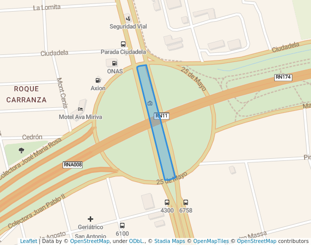 walking in Plazoleta Alberto J. Paz map in Rosario