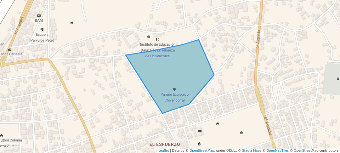 walking in Parque Ecológico Chivencorral map in Cobán