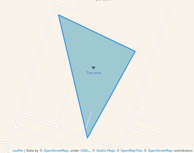 walking in Test area map in Eldoret