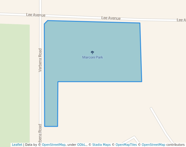 walking in Marconi Park map in Adelanto