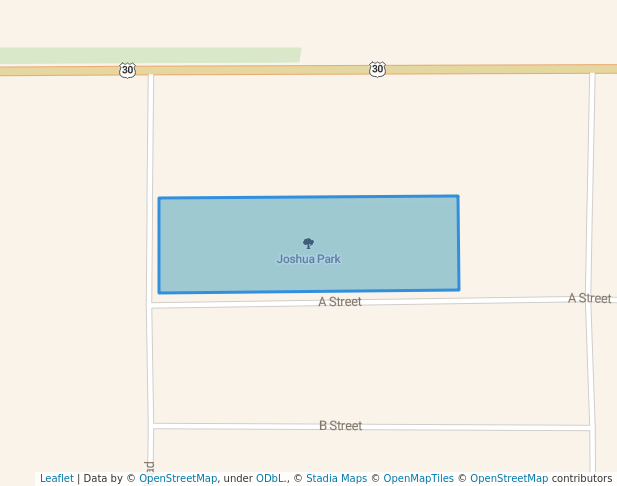 walking in Joshua Park map in Rock Falls