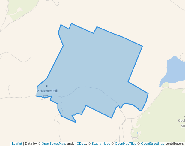 walking in Podunk Wildlife Management Area map in Strafford