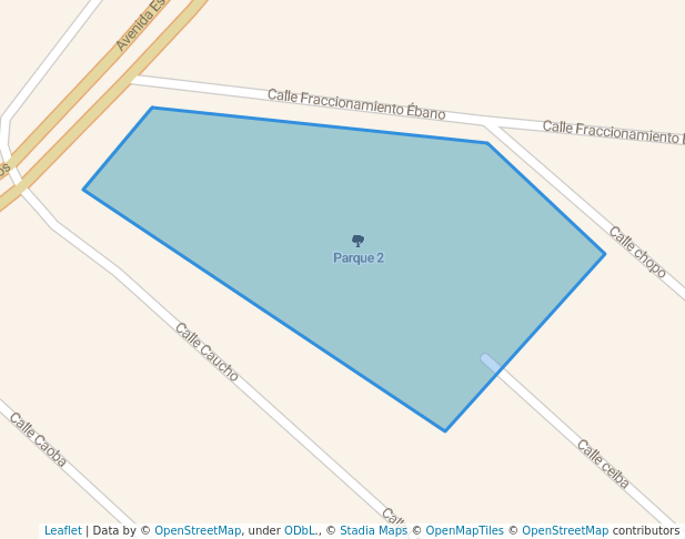 walking in Parque 2 map in Cadereyta Jiménez