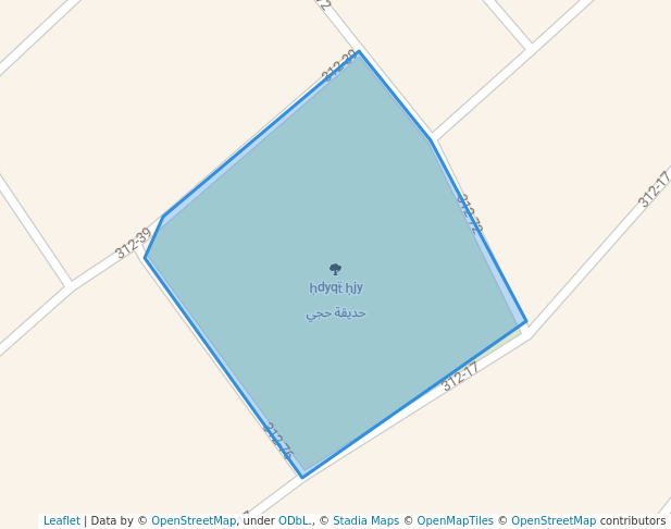 walking in حديقة حجي map in Baghdad