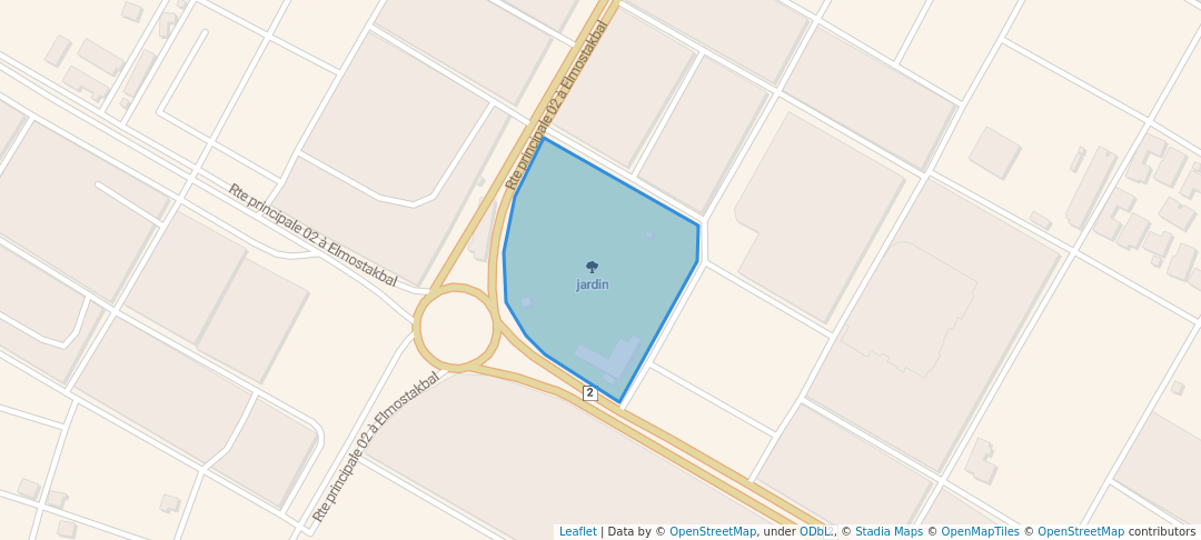 walking in jardin map in Touggourt