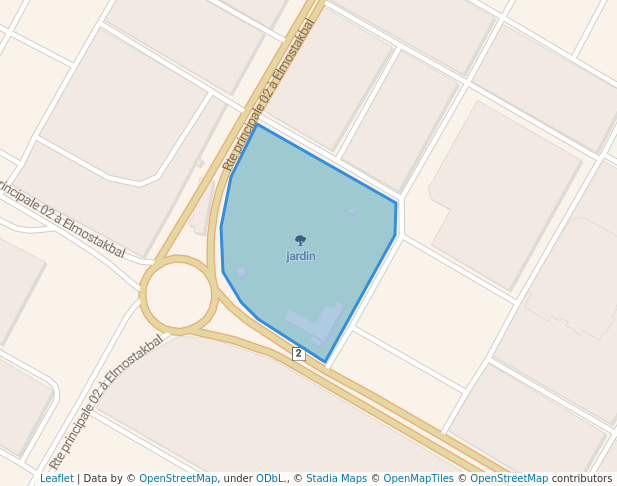 walking in jardin map in Touggourt