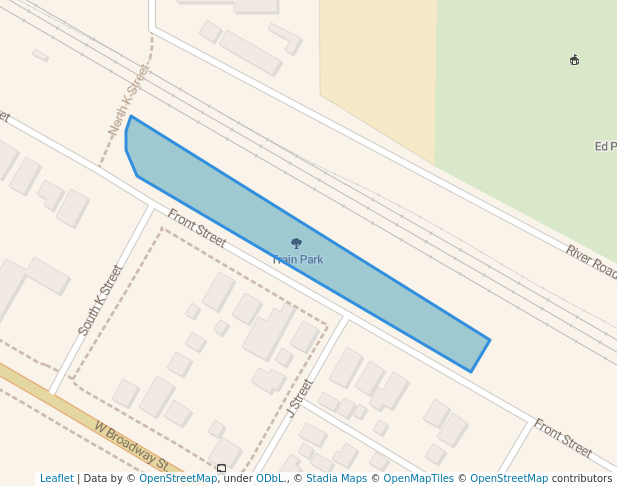 walking in Rotary Roadside Rest map in Needles