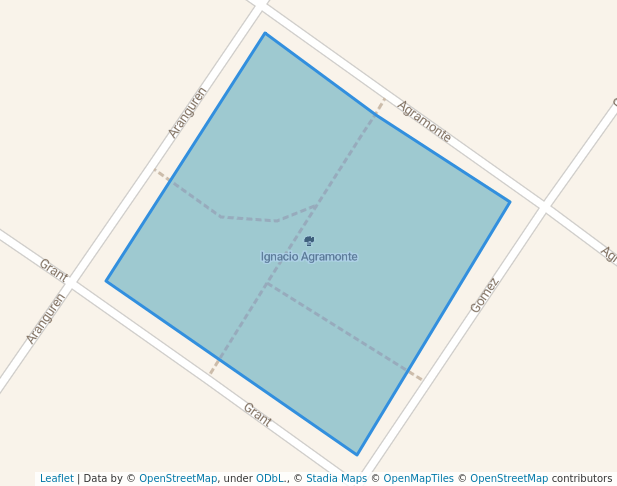 walking in Ignacio Agramonte map in Havana