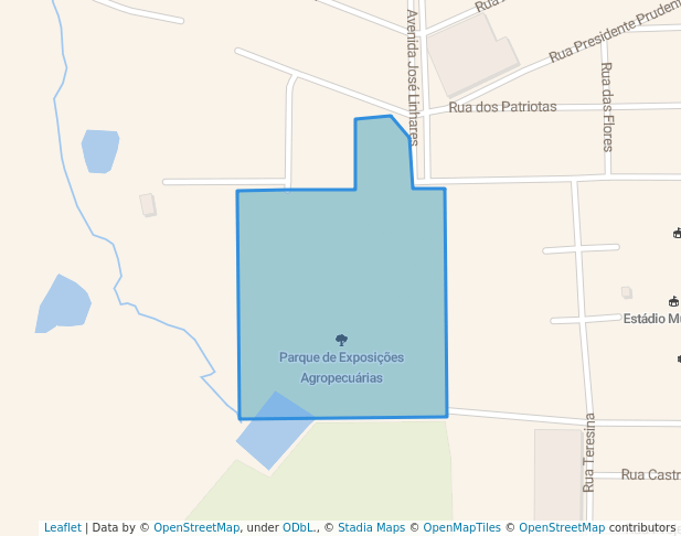 walking in Parque de Exposições Agropecuárias map in Alta Floresta D'Oeste