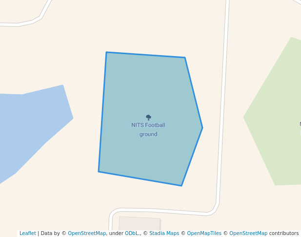 walking in NITS Football ground map in Silchar