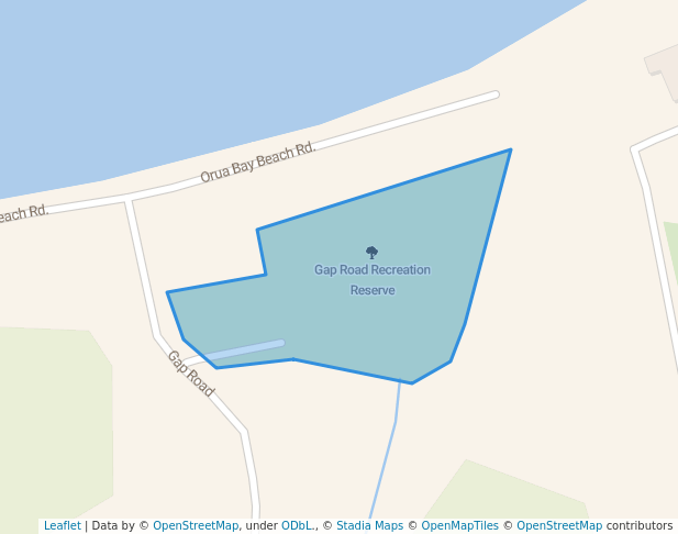 walking in Gap Road Recreation Reserve map in Manukau Heads