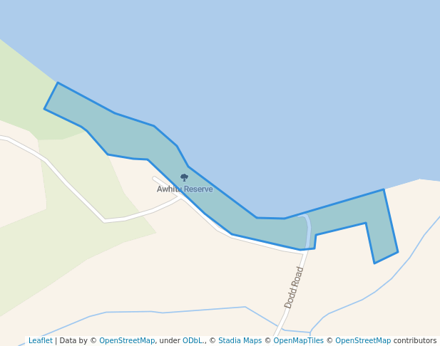 walking in Awhitu Reserve map in Manukau Heads