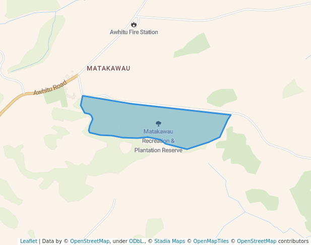 walking in Matakawau Recreation & Plantation Reserve map in Āwhitu