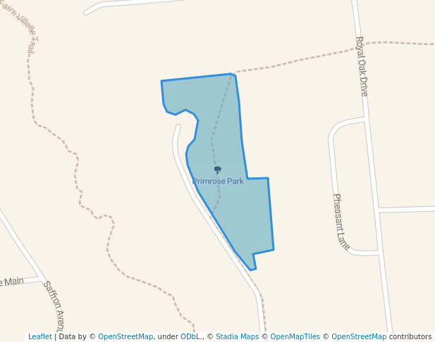 walking in Primrose Park map in Centurion