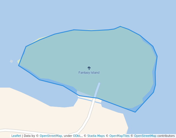 walking in Fantasy Island map in Piti